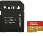 SanDisk Extreme&reg; Action Cam microSDXC-Karte 64 GB Class 10, UHS-I, Class 3...