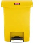 Rubbermaid Tretabfalleimer Slim Jim 1883573 Kunststoff 30l gelb