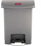 Rubbermaid Tretabfalleimer Slim Jim 1883600 Kunststoff 30l grau