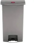 Rubbermaid Tretabfalleimer Slim Jim 1883604 Kunststoff 68l grau