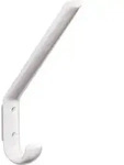 Garderobenhaken 477.90.070 einfach A.108mm PA 99 reinwei&szlig; H.163mm HEWI