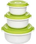 Emsa Mikrowellen-Topfset MICRO FAMILY apfelgn