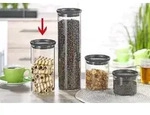 Brabantia stapelbarer Glasbeh&auml;lter TOKIO, Inhalt: 1,1 Liter, Farbe Deckel: