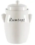 "Nik. Schmitt & Sohn 70015 Rumtopf "Creme" aus Steinzeug, mit Beschriftung und