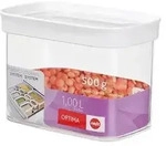emsa 513557 Trockenvorratsdose OPTIMA 1,0 Liter trans / wei&szlig;