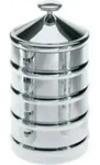 Alessi CB03, Beh&auml;lter, Rund, 1,14 l, Edelstahl, Aluminium, Edelstahl, 110 mm