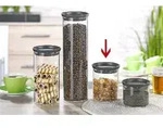 Brabantia stapelbarer Glasbeh&auml;lter TOKIO, Inhalt: 0,6 Liter, Farbe Deckel: