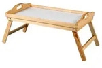 Kesper 69014 Servier- und Betttablett aus Kiefernholz, zusammenklappbar, 50 x 30,5 x
