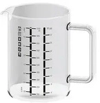 SIMAX Messbecher mit Henkel mit Skala, Glas, -40 bis 300 &deg;C, 1 l, klar