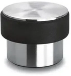 T&uuml;rstopper,Edelstahl,silber/schwarz,m. Gummirand