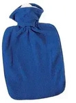 HUGO FROSCH 0412 W&auml;rmflasche 100% Polyester 1,8l Klassik Fleece, blau
