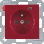 Berker Steckdose Glas rt matt 6765091915