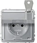 Merten Steckdose Aquadesign Aluminium MEG2316-7260 1St.