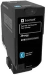 Lexmark Toner 74C2HCE Original Cyan 12000 Seiten 74C2HCE