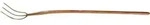 Streugabel Erntek&ouml;nig Zinken-L.260 mm,3 Zinken geschmiedet,m.Stiel