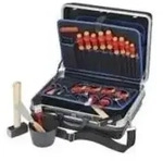 Knipex Werkzeugkoffer Basic, Montagekoffer best&uuml;ckt mit Grundausstattung VDE