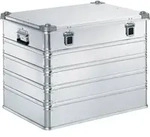 Aluminiumbox L800xB600xH610mm 239l m.Klappverschluss u.Alu-Stapelecken