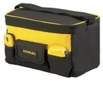 Schwarze Werkzeugtasche aus strapazierf&auml;higem Polyester mit Schultergurt