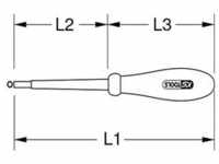 KS Tools 117.0553 Schraubendreher mit Schutzisolierung für Innen-Torx-Schrauben,