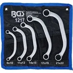Starter - und Blockschl&uuml;ssel Satz - 5-tlg - 8x11-21x22mm - in Tetron-Rolltasche