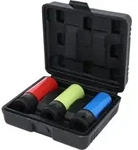 "KS TOOLS 1/2" Alu-Felgen Kraft-Stecknuss-Satz robust, 3-tlg"