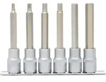 "KS TOOLS 1/2" Bit-Stecknuss-Satz Innensechskant, lang, 6-tlg"