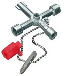 KNIPEX 00 11 03 Schaltschrankschl&uuml;ssel f&uuml;r g&auml;ngige Schr&auml;nke und Absperrsysteme 76