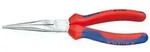 Mechanikerzange - 200 mm - flach, runde Backen - verchromt - mit