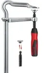 Ganzstahlschraubzwinge OMEGA Spann-W.300mm A.140mm 2-K-Griff BESSEY