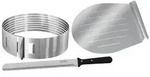 Zenker 7705 Kuchenschneidhilfe-Set, Edelstahl, silber, 3-teilig (1 Set)