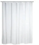 Wenko 20151800 Uni Anti-Schimmel Duschvorhang Polyester Wei&szlig; waschbar (B x H) 180 mm