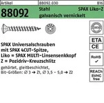 Schraube R 88092 LIKO/PZ 4x35/30-Z Stahl galv. vernickelt 1000St. SPAX
