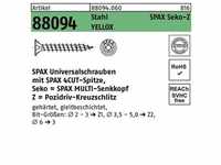 Schraube R 88094 SEKO Spitze/PZ 3x16/13-Z Stahl galv.verz. gelb 1000St. SPAX