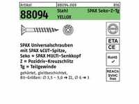 Schraube R 88094 SEKO Spitze/PZ 4x35/22-Z Stahl galv.verz. gelb 1000St. SPAX