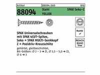 SPAX Schraube R 88094 Senkkopf m.Spitze/Kreuzschl.-PZ 4 x 80/50-Z