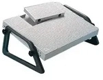 Fu&szlig;st&uuml;tze lichtgrau B490xT350xH210mm H&ouml;henverstellung stufenlos 40-210mm WEDO