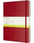 Notizbuch XL 19x25cm blanko Hardcover 96 Blatt scharlachrot