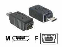 Delock - USB-Adapter - Micro-USB Typ B (M) bis Mini-USB, Typ B (W)