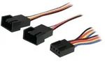 StarTech.com Y-Kabel f&uuml;r L&uuml;fter 30cm - 4 Pin PWM Splitter Kabel - Strom