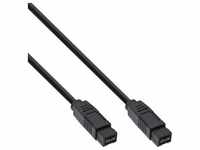 InLine® FireWire Kabel, IEEE1394 9pol Stecker / Stecker, schwarz, 5m Kabel...
