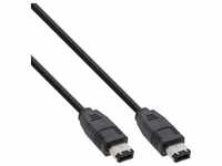 InLine® FireWire Kabel, IEEE1394 6pol Stecker / Stecker, schwarz, 10m Kabel...