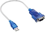 InLine&reg; USB zu Seriell Adapterkabel, Stecker A an 9pol Sub D Adapter / Konverter /
