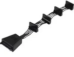 Silverstone Strom Anschlusskabel [1x SATA-Strom-Stecker 15pol. - 4x SATA-Strom-Buchse