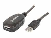 Manhattan 40m USB cable - Kabel - Digital / Daten Repeater Kabel 20 m - 4-polig -