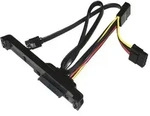 Silverstone Festplatten Adapter [1x SATA-Kombi-Buchse 7+15pol. - 2x SATA-Strom-Buchse