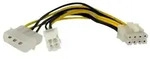 StarTech.com 15cm 4pin auf 8pin EPS-Netzadapter mit LP4 - Bu/St - Stromadapter