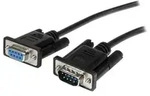 StarTech.com 2 m schwarzes Seriell Straight-Through DB9 RS232-Kabel - Stecker/Buchse