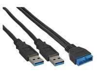 InLine - USB-Kabel intern auf extern - 19-poliger USB 3.0 Kopf (W)