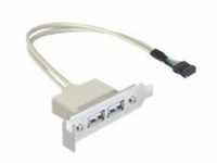 Delock Slot bracket - USB-Kabel - USB (W) bis 9-poliger USB-Header (W)