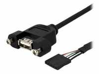 StarTech.com 30cm USB 2.0 Blendenmontage Kabel - USA A auf 5 pin Mainboard